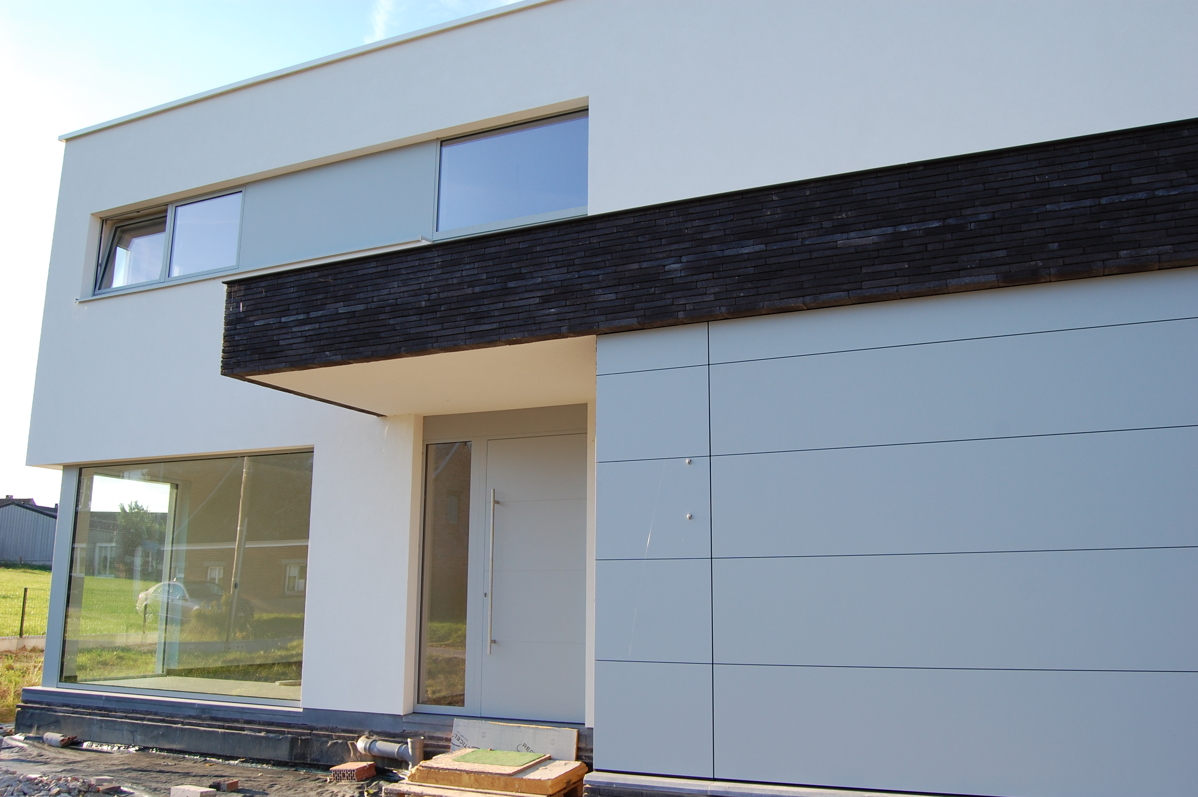 Portes et fenêtres en aluminium - Réalisation Horebeke